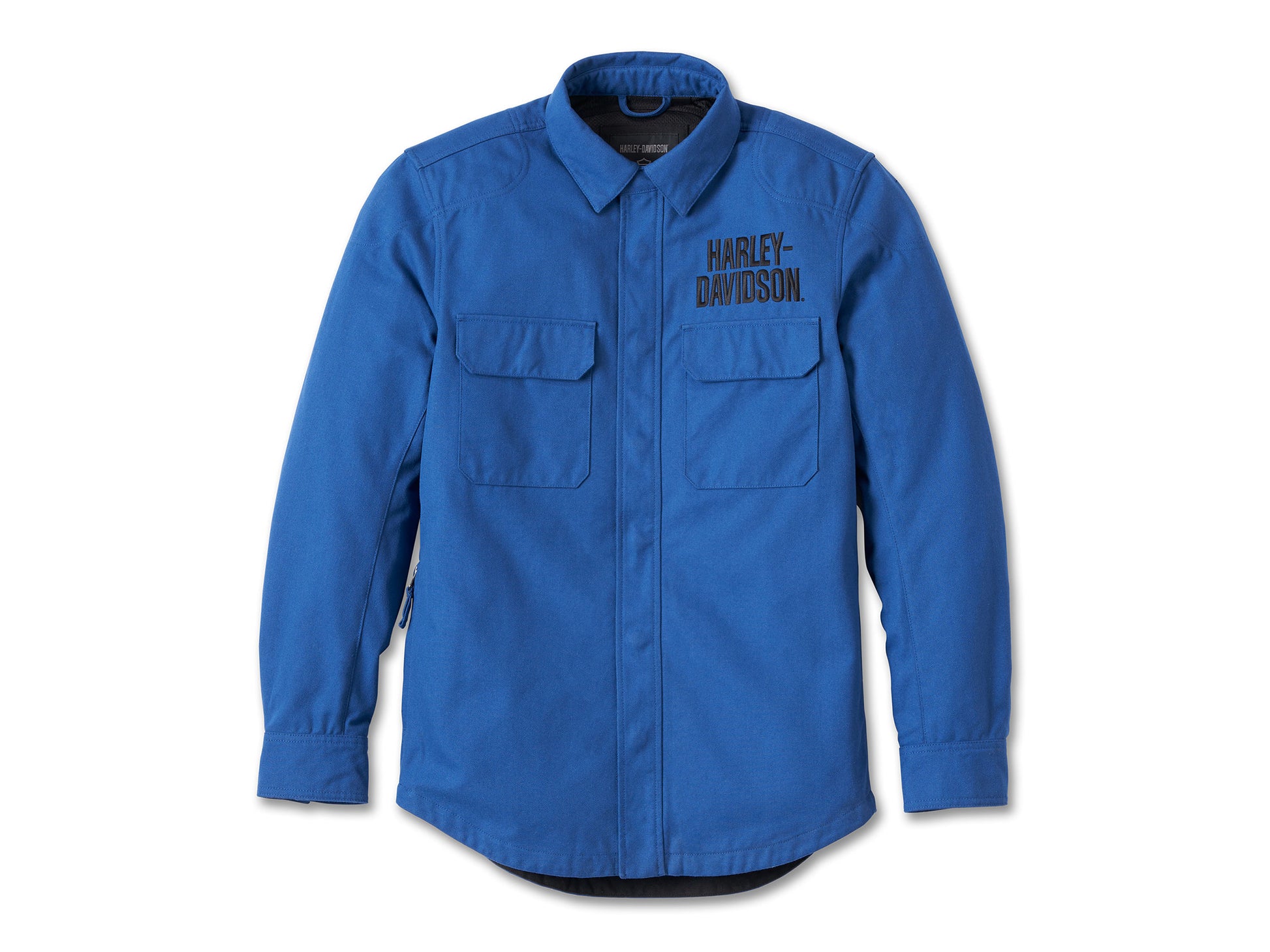SHIRT JACKET-OPERATIVE,TEXTILE,BLUE