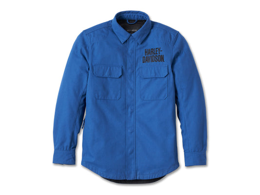 SHIRT JACKET-OPERATIVE,TEXTILE,BLUE